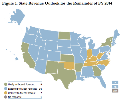  State Revenue Outlook for the Remainder of FY 2014